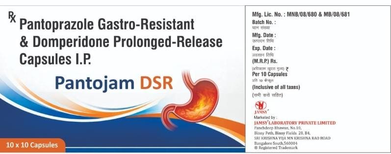 Pantojam DSR Capsule – Pantoprazole & Domperidone Capsules