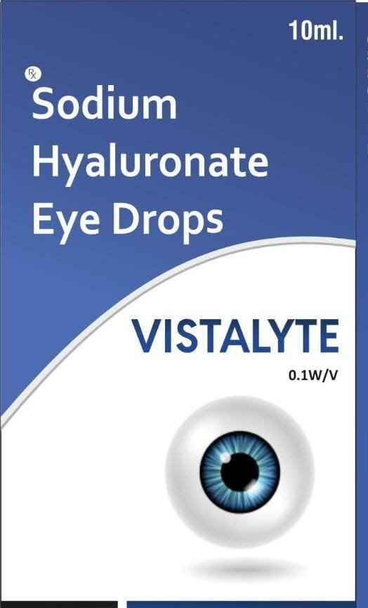 Vistalyte Eye Drops 10 ml – Sodium Hyaluronate Lubricating Eye Drops