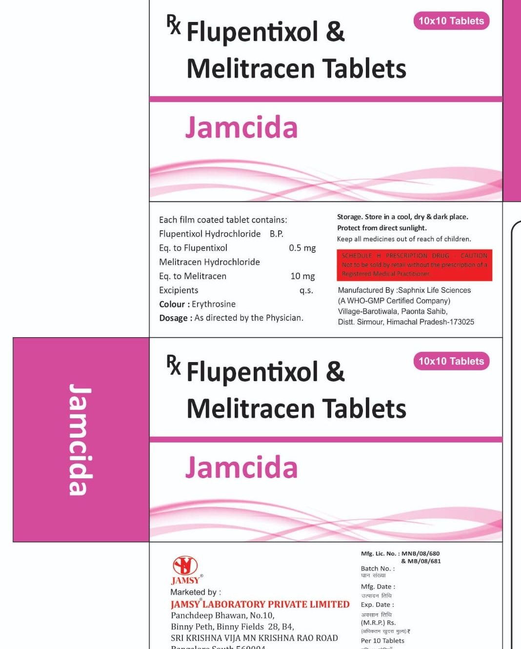 Jamcida Flupentixol & Melitracen Tablets